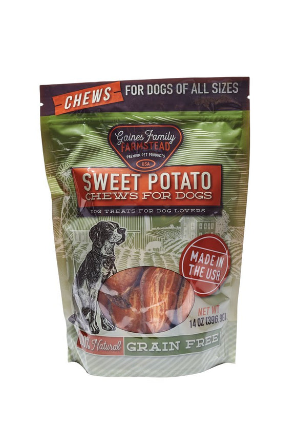 Gaines Family Farmstead Sweet Potato Chews for Dogs (14 oz)