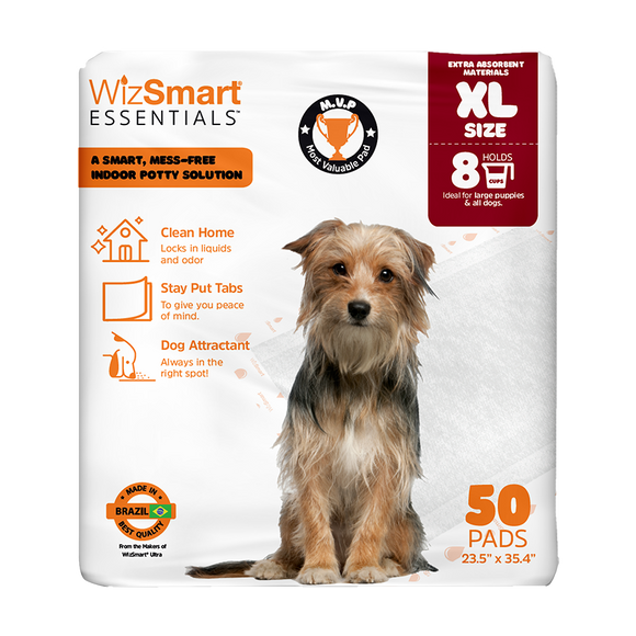Wizsmart Essentials Dog Pee Pads XLarge (XL 10 Ct)