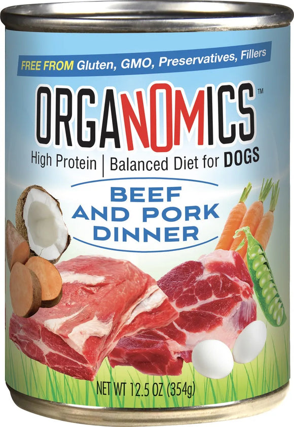Organomics Beef and Pork Dinner for Dogs (12.5 OZ)