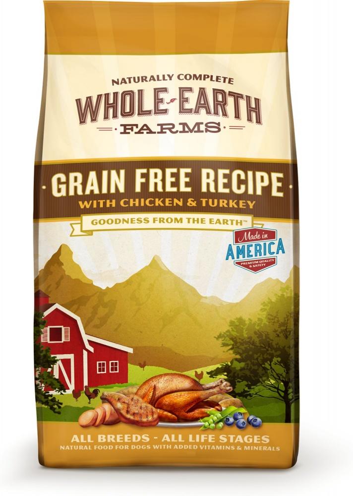 Whole Earth Farms Grain Free Recipe with Chicken and Turkey Dry