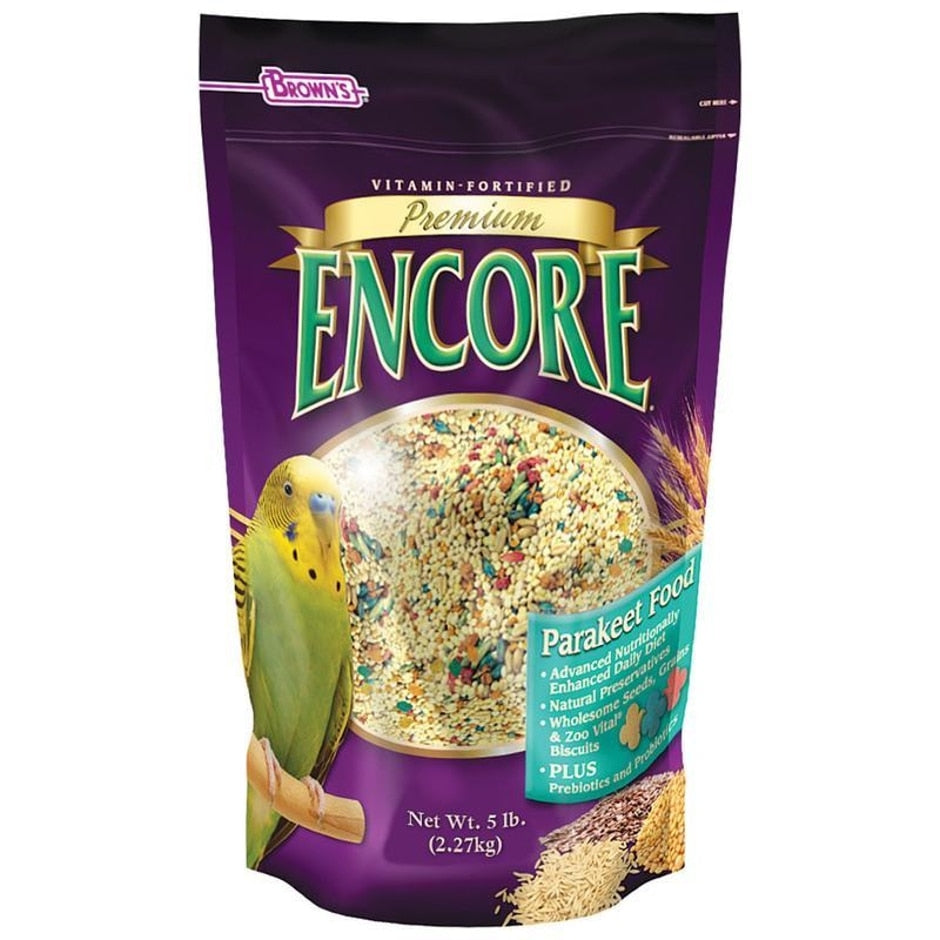 Encore store parrot food