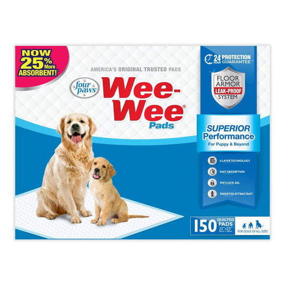 Four Paws Inc Wee-Wee® Superior Performance Dog Pee Pads (150 count)