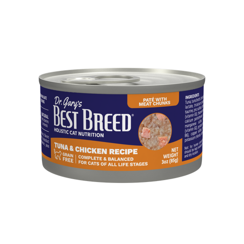 Dr. Gary's Best Breed Tuna & Chicken Recipe Cat Food (3 Oz)