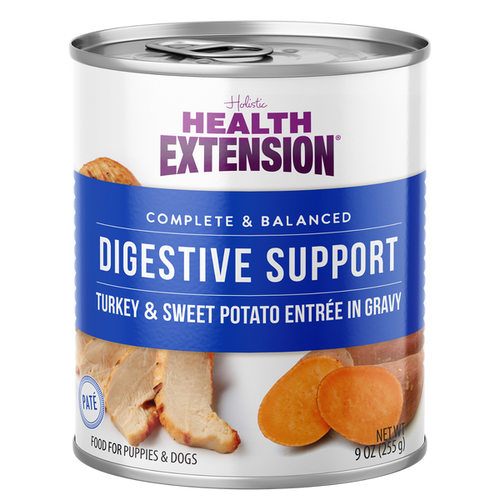 Health Extension Digestive Support, Turkey & Sweet Potato Entree in Gravy Dog Food (9 oz)