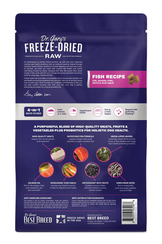 Dr. Gary's Best Breed Freeze-dried Fish Recipe (4 oz)