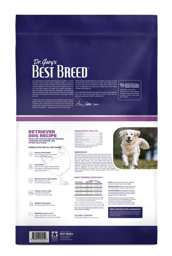 Dr Gary's Best Breed Retriever Dog Recipe