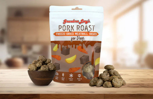 Grandma Lucy's Freeze-Dried Meatballs Pork Roast Dog Treats