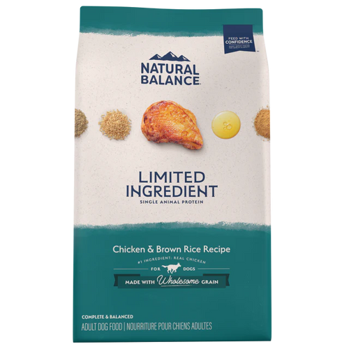 Natural Balance L.I.D. Limited Ingredient Diet Adult Chicken & Brown Rice Formula Dry Dog Food (4 Lb)