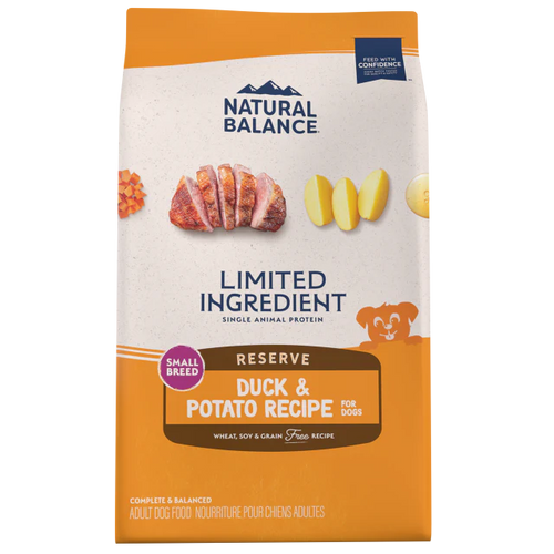 Natural Balance Limited Ingredient Reserve Grain Free Duck & Potato Small Breed Recipe Dry Dog Food (4 Lb)