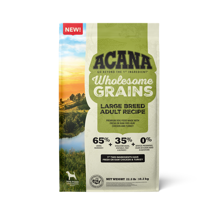 ACANA Wholesome Grains Large Breed Adult Recipe Dry Dog Food (22.5 lb)