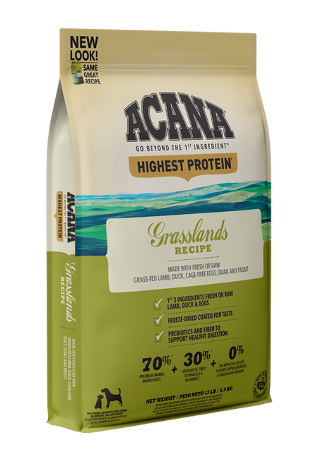 ACANA Highest Protein Grasslands Recipe Dry Dog Food