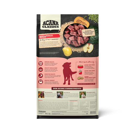 ACANA Classics, Beef and Barley Recipe Dry Dog Food (22.5 lb)