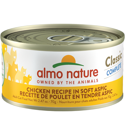Almo Nature Classic Complete Chicken Recipe in soft aspic (2.47 oz)