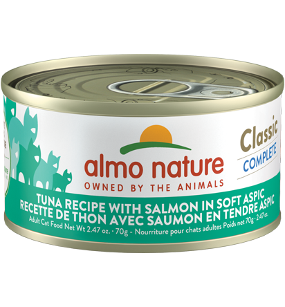 Almo Nature Classic Complete Tuna Recipe with Salmon in soft aspic (2.47 oz)