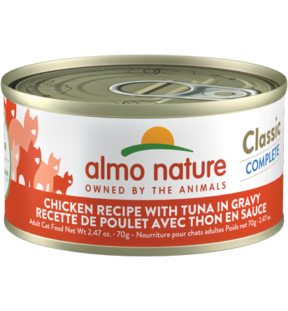 Almo Nature Classic Complete Chicken Recipe with Tuna in gravy (2.47 oz)