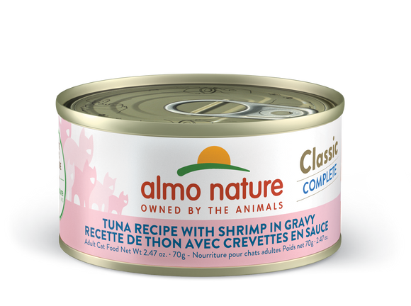 Almo Nature Classic Complete Tuna Recipe with Shrimp in gravy (2.47 oz)