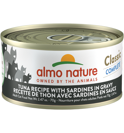 Almo Nature Classic Complete Tuna Recipe with Sardines in gravy (2.47 oz)