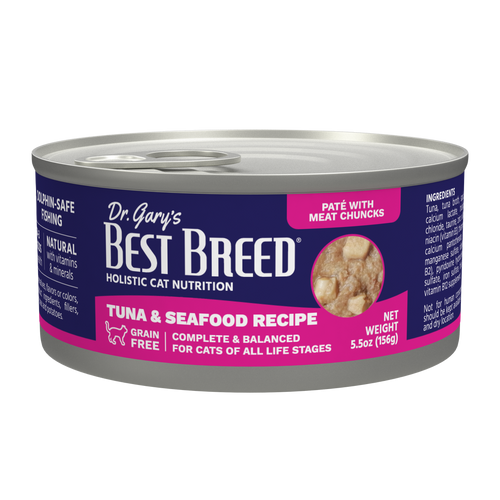 Dr. Gary's Best Breed Tuna & Seafood Recipe Cat Food