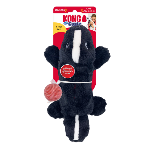 KONG Cozie Pocketz Skunk Dog Toy