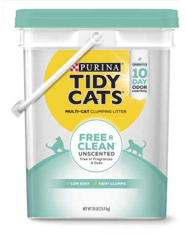 Tidy Cats® Free & Clean® Unscented Clumping Cat Litter