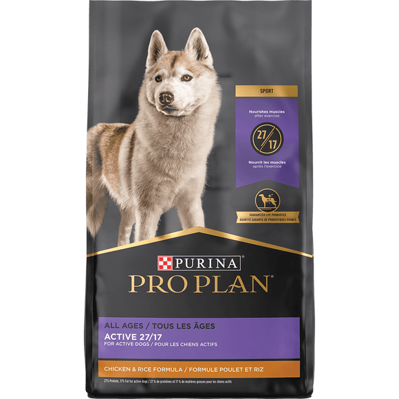 Purina Pro Plan All Ages Sport Active 27/17 Chicken & Rice Formula Dry Dog Food