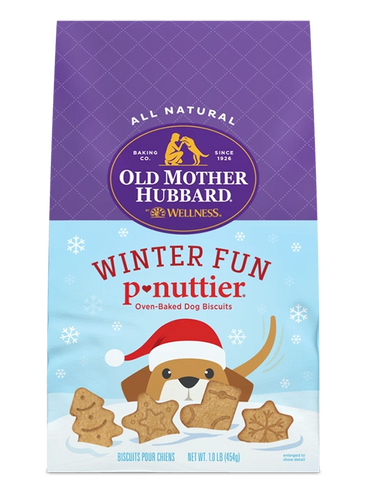 Old Mother Hubbard Winter Fun P-Nuttier Biscuits Baked Dog Treats