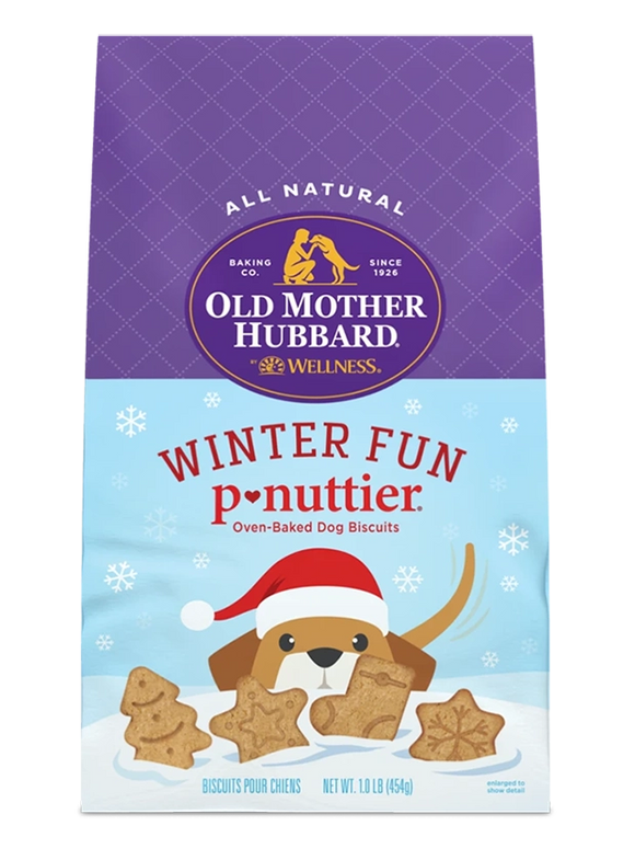 Old Mother Hubbard Winter Fun P-Nuttier Biscuits Baked Dog Treats