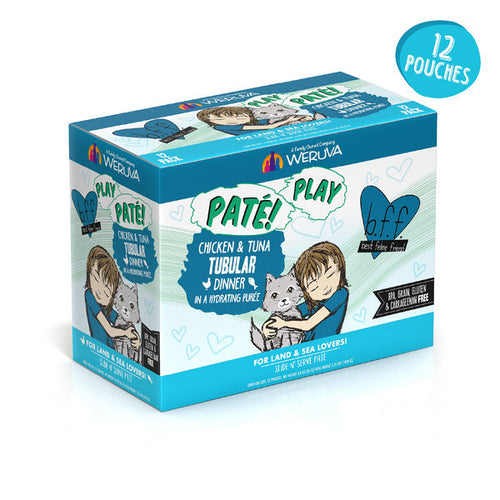 Weruva BFF PLAY Paté Chicken & Tuna Tubular Dinner in a Hydrating Purée Cat Food
