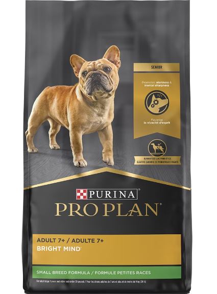 Purina Pro Plan Adult 7+ Bright Mind Small Breed Chicken & Rice Formula Dry Dog Food