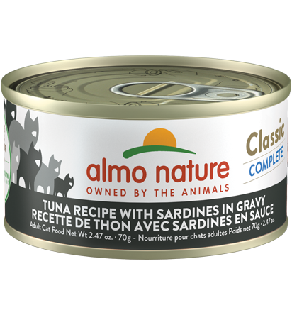 Almo Nature Classic Complete Tuna Recipe with Sardines in gravy
