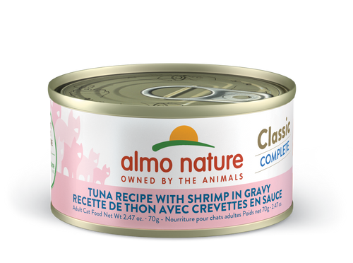 Almo Nature Classic Complete Tuna Recipe with Shrimp in gravy