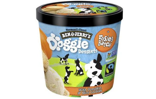 Ben & Jerry's Doggie Desserts Rosie's Batch Pumpkin & Mini Cookies Frozen Dog Treat