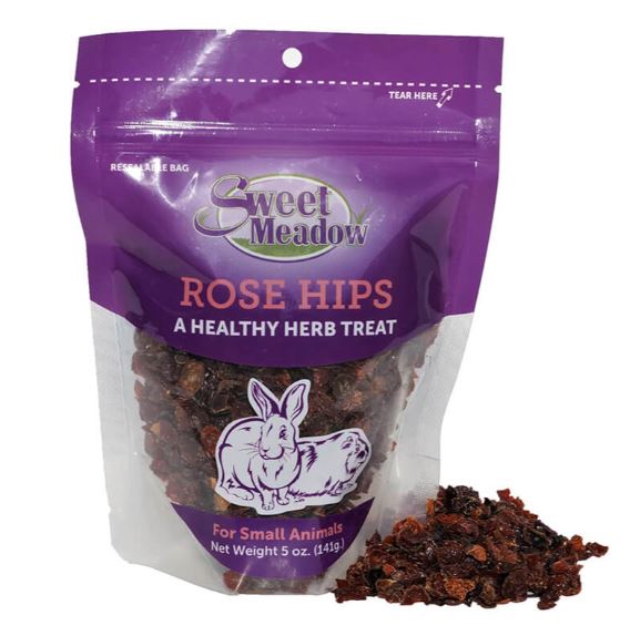 Sweet Meadow Farm Rose Hips Healthy Herb Small Animal Treat