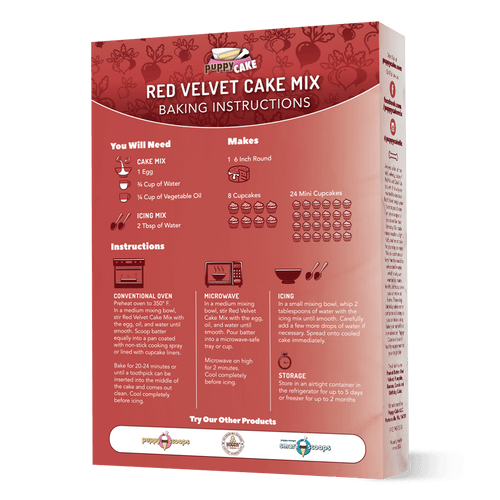 Puppy Cake Mix - Red Velvet Wheat-Free