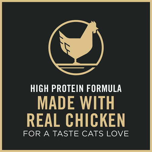 Purina Pro Plan Kitten Complete Essentials Shredded Blend Chicken & Rice Formula Dry Cat Food