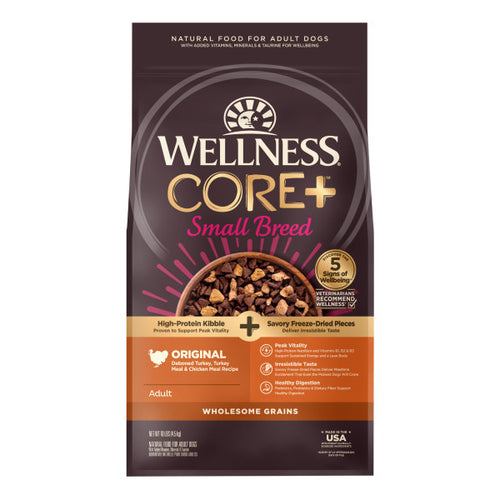 Wellness CORE+ Wholesome Grains Small Breed Original Turkey & Chicken with Freeze Dried Turkey