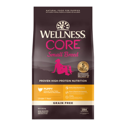 Wellness CORE Grain Free Small Breed Puppy Turkey Recipe Dog Food
