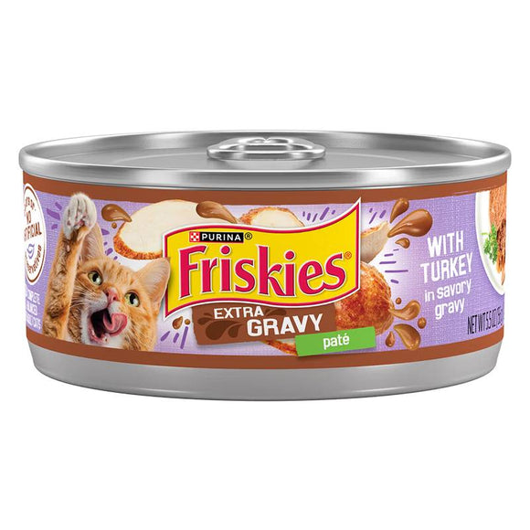 Friskies Extra Gravy Paté With Turkey In Savory Gravy Wet Cat Food