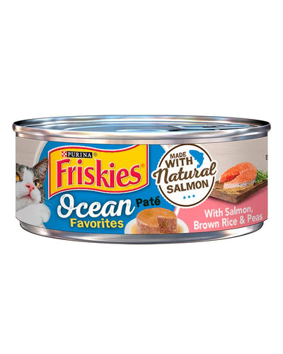 Friskies Ocean Favorites Paté With Salmon, Brown Rice & Peas Wet Cat Food