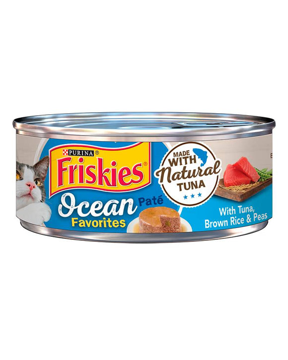 Friskies Ocean Favorites Paté With Tuna, Brown Rice & Peas Wet Cat Food