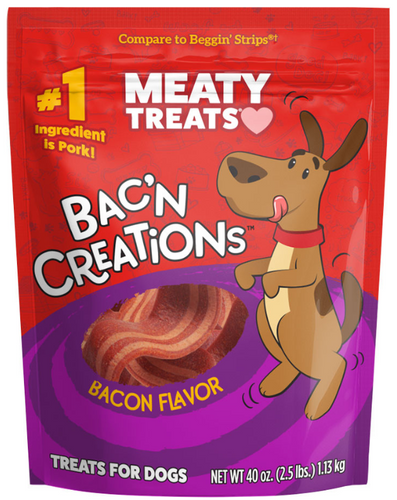 Meaty Treats Bak'n Creations Bacon & Cheese Dog Treats