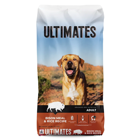 Ultimates Bison Meal & Rice For Adult Dogs