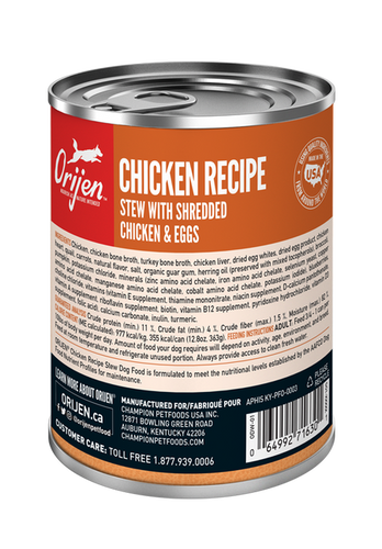 ORIJEN Chicken Recipe Stew with Shredded Chicken and Eggs Wet Dog Food