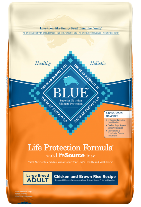 Blue Buffalo Life Protection Natural Chicken & Brown Rice Recipe Large Breed Adult Dry Dog Food