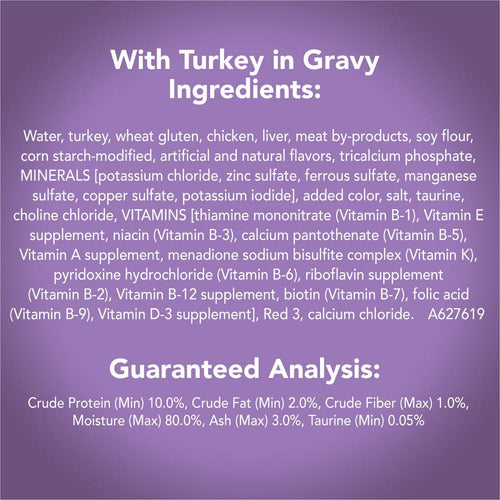 Friskies Tasty Treasures in Gravy Turkey & Liver Wet Cat Food