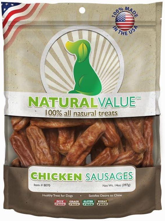 Loving Pets Natural Value Chicken Sausages Dog Treats