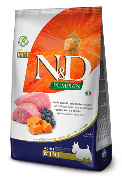 Farmina N&D Pumpkin Formula Mini Lamb & Blueberry Adult Dog Food