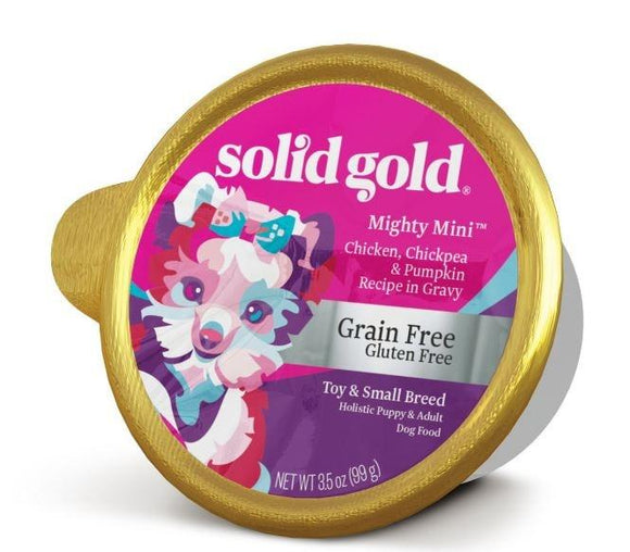 Solid Gold Grain Free Mighty Mini Small Breed with Chicken Dog Food Tray