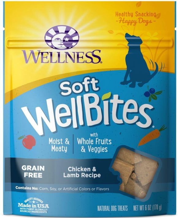 Wellness Natural Grain Free Wellbites Chicken and Lamb Recipe Dog Treats