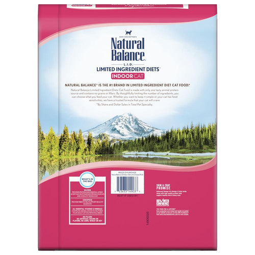 Natural Balance Limited Ingredient Diets Salmon & Chickpea Indoor Dry Cat Food
